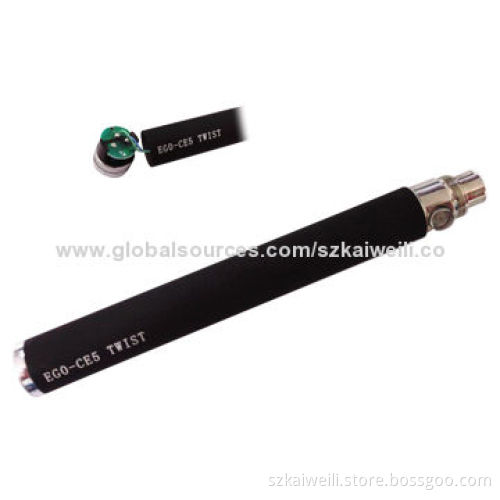 2014 Hot Selling eGo Twist with 3.3 to 4.2V Working Voltages, OEM Orders Welcomed